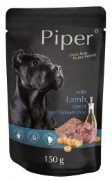 Piper Pouch Adult With Lamb, Carrot and Brown Rice 150gr